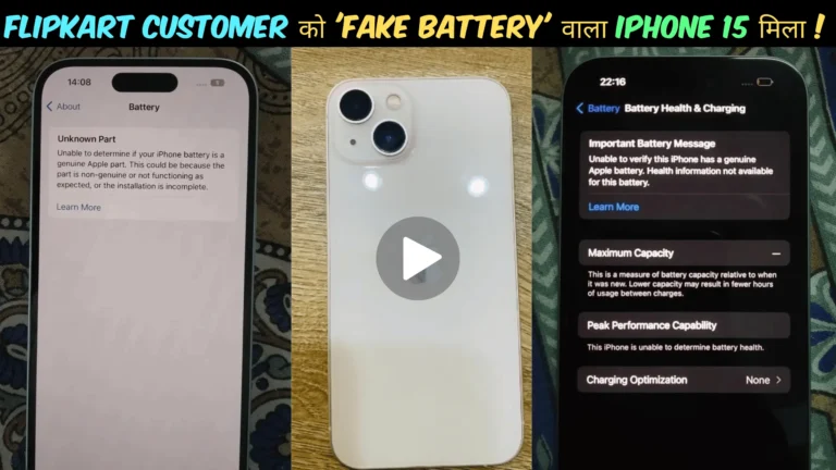 iPhone 15 with Fake Battery 