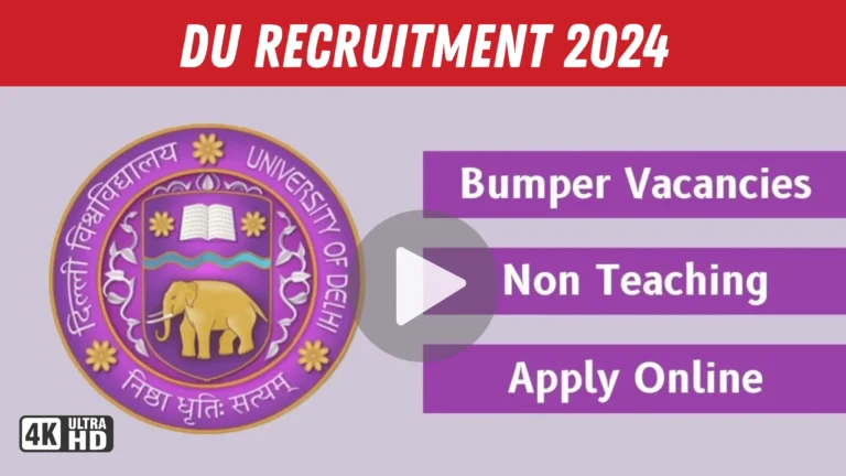 DU Recruitment 2024