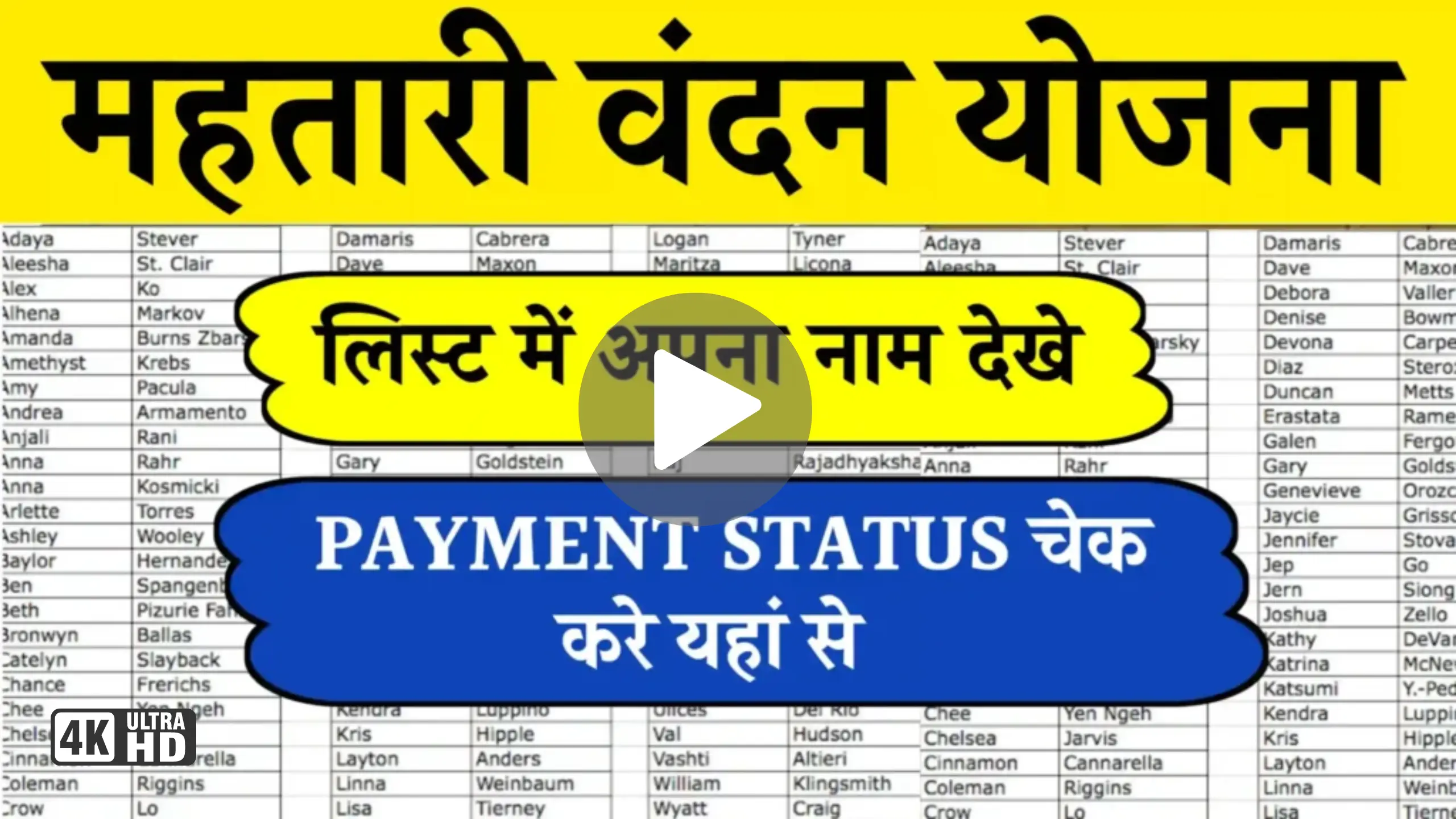 Mahtari Vandana Yojana Gramin List